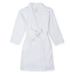 Gwen Girls' Pima Cotton Spa Wrap - White