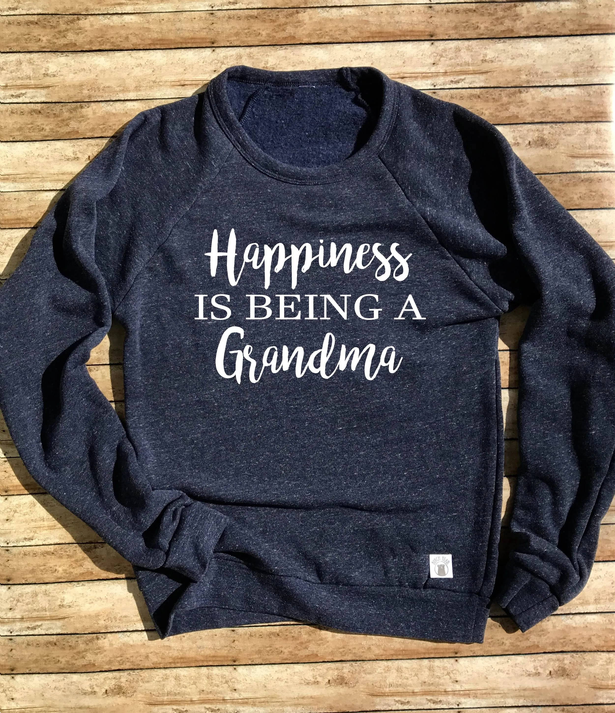 Happiness Is Being a GrandmaCrew Neck Sweatshirt