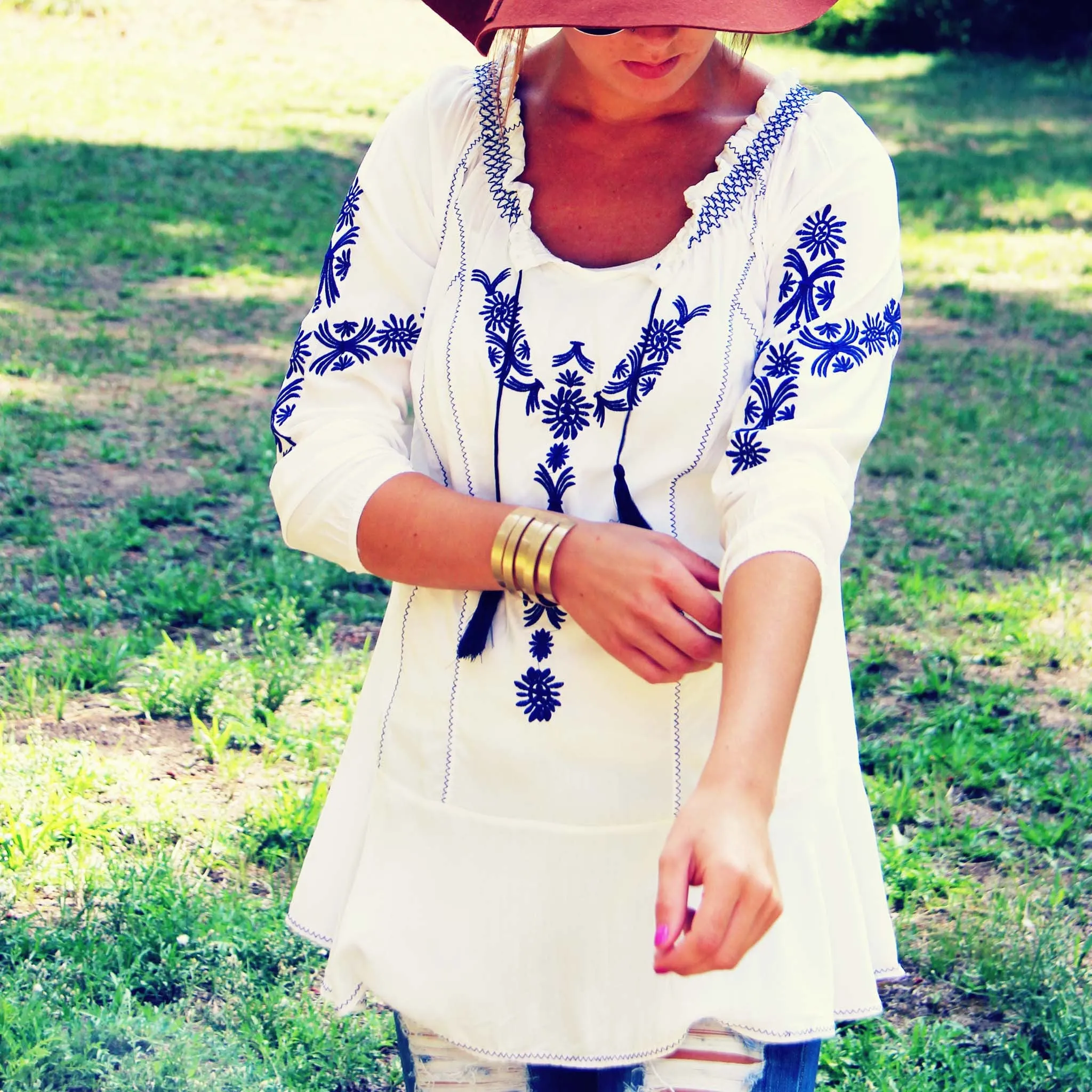 Harlow Embroidered Tunic