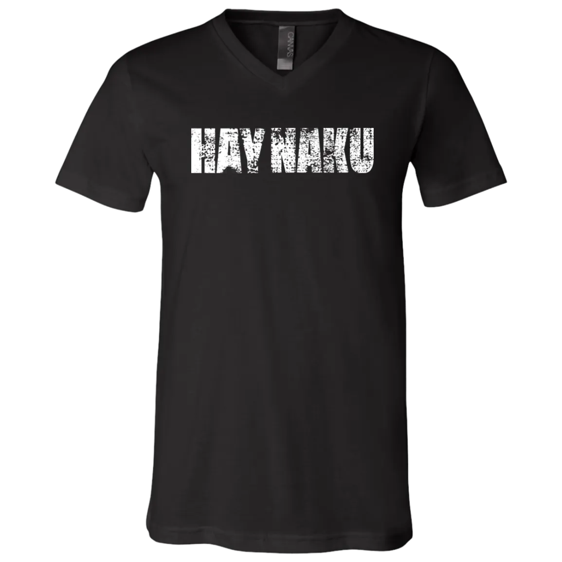 Hay Naku Distressed Unisex Jersey V-Neck T-Shirt