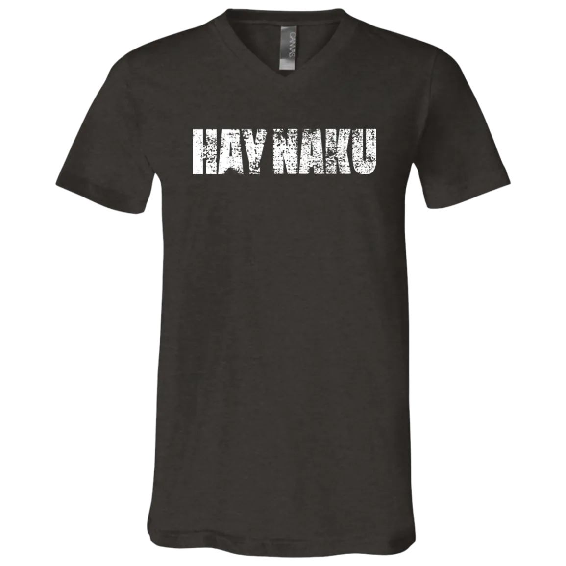 Hay Naku Distressed Unisex Jersey V-Neck T-Shirt