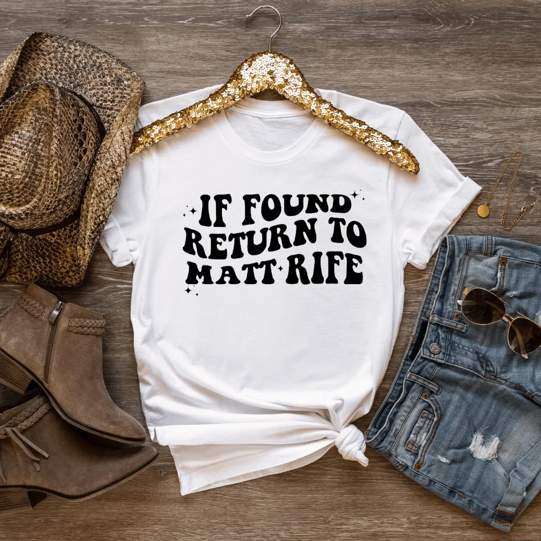 Hazel Blues® |  If Found Graphic Tee