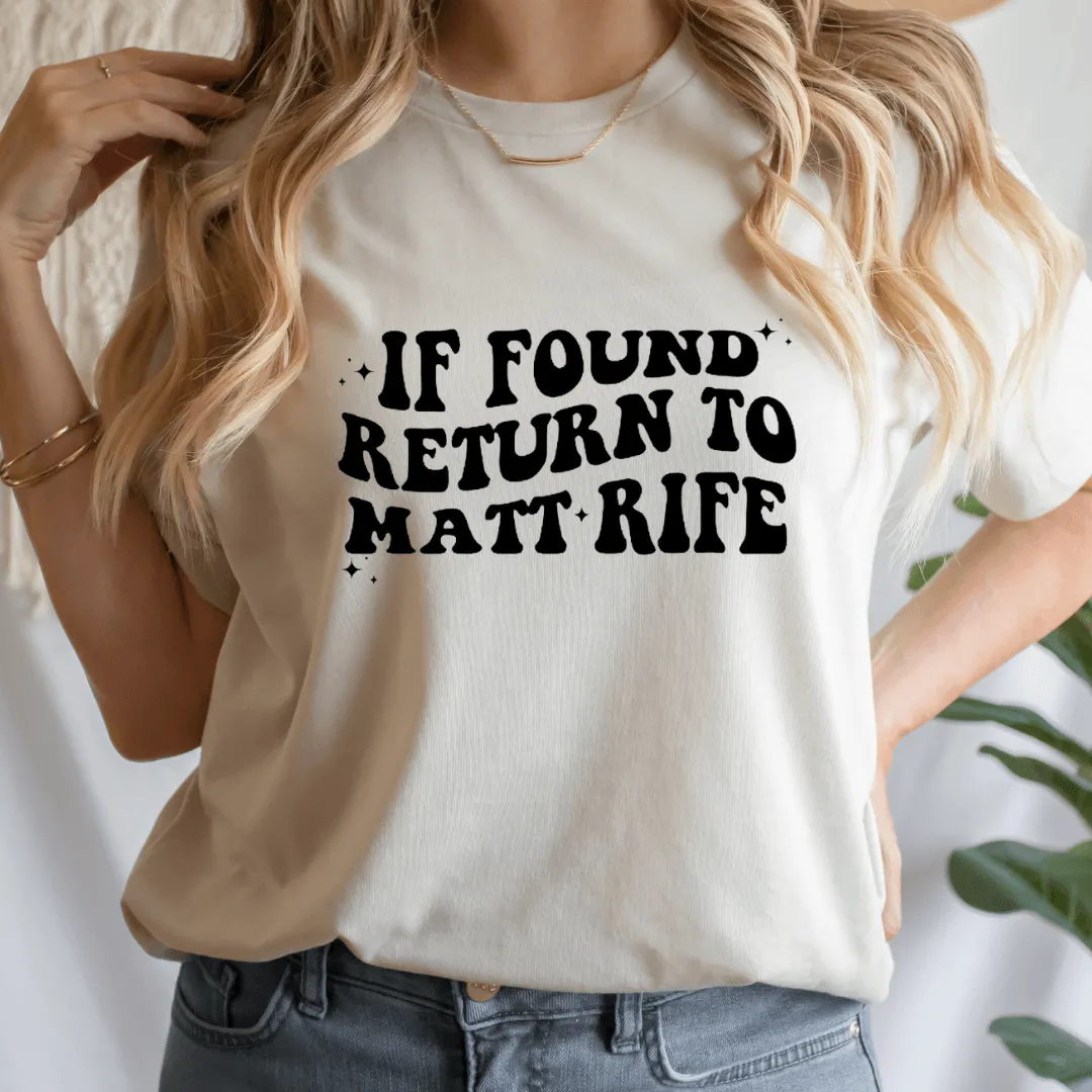 Hazel Blues® |  If Found Graphic Tee