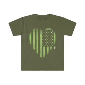 Heart My American Flag - Men's Fitted Workout T Shirt