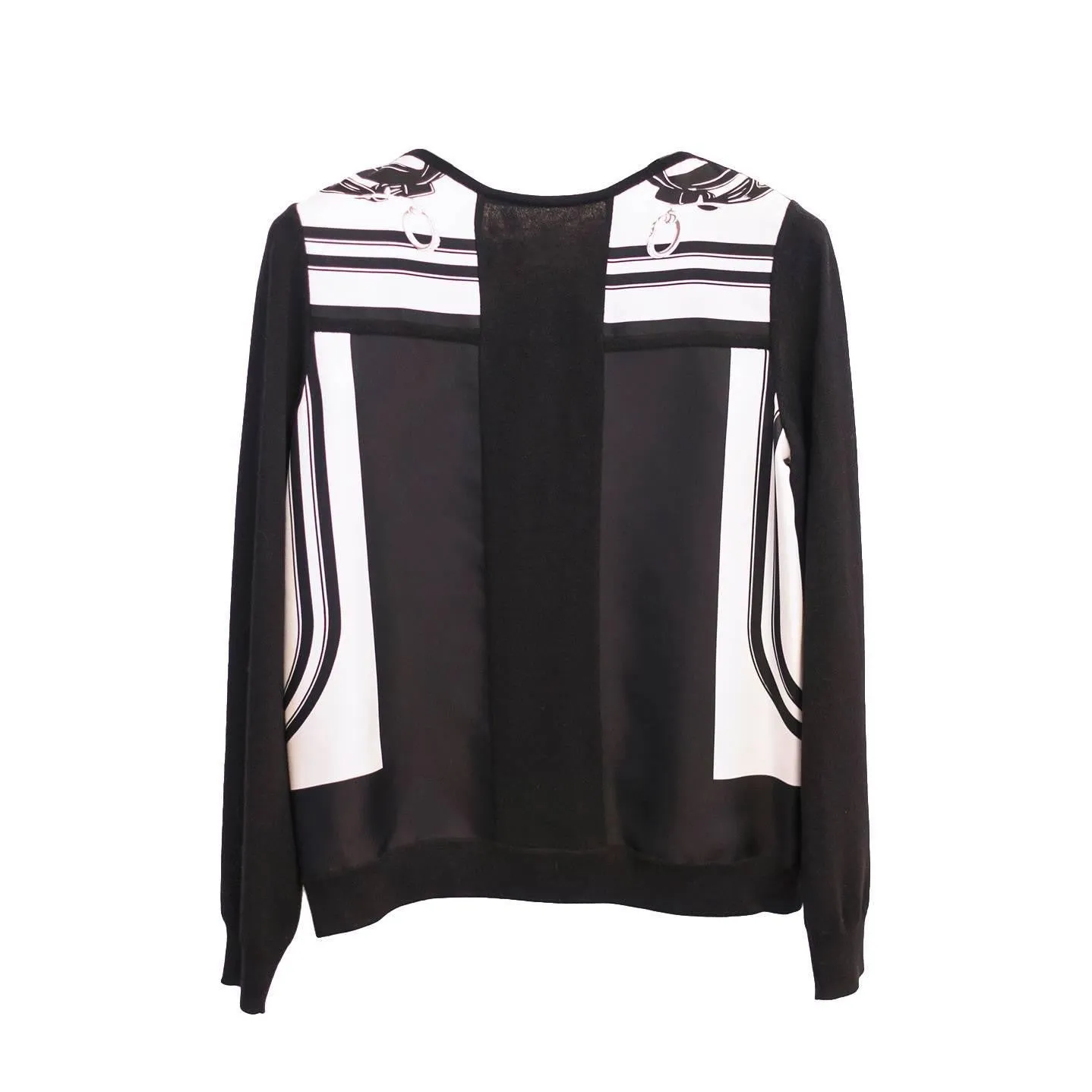 Hermes Brides de Gala Cashmere Wool Silk Sweater Top US 6 to 8 Stunning