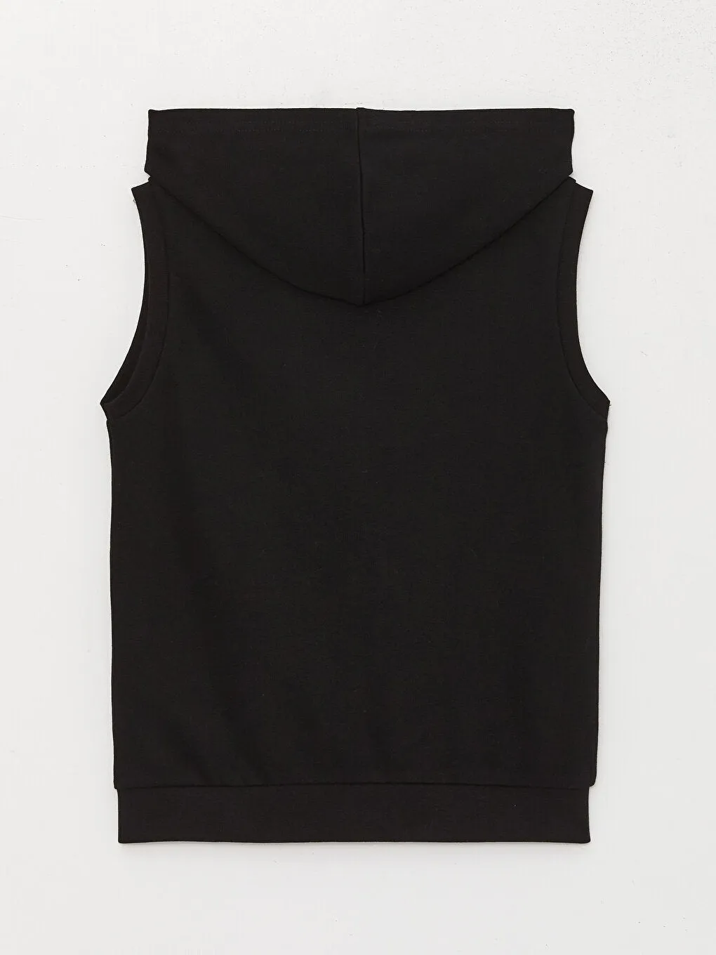 Hooded Basic Boys Zippered Vest