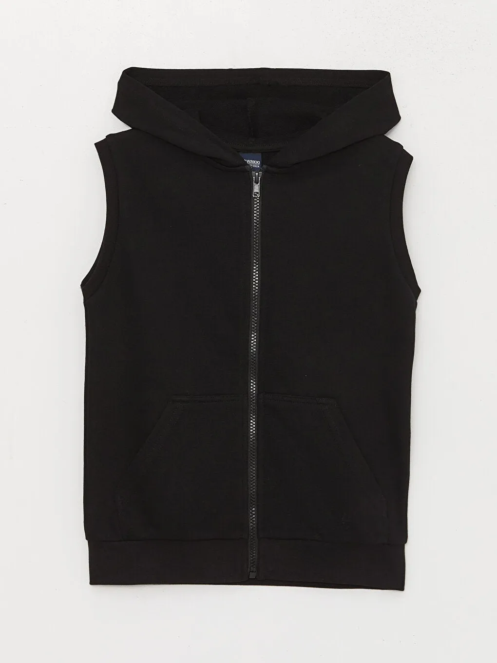 Hooded Basic Boys Zippered Vest