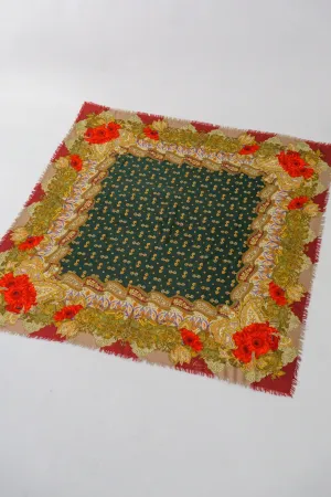 Horsebit & Gerbera Oversized Scarf