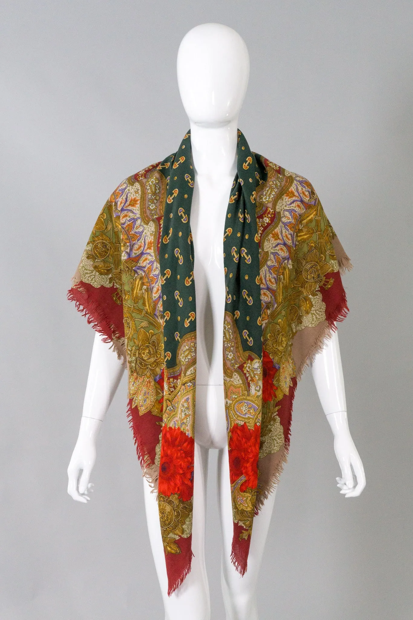 Horsebit & Gerbera Oversized Scarf