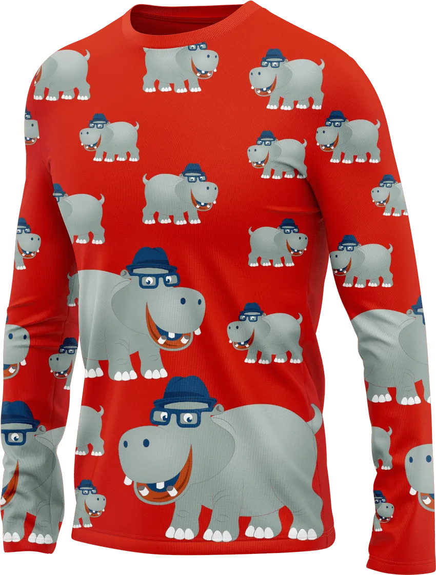 Hungry Hippo Rash Shirt Long Sleeve