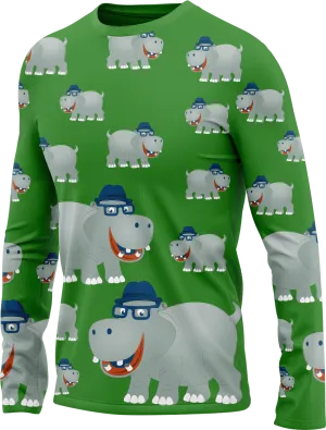 Hungry Hippo Rash Shirt Long Sleeve