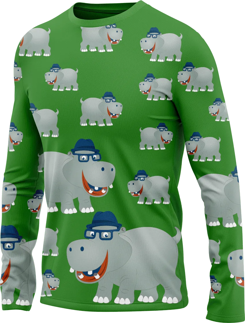 Hungry Hippo Rash Shirt Long Sleeve