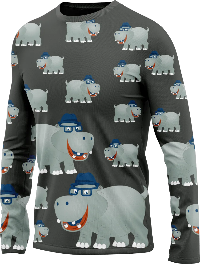 Hungry Hippo Rash Shirt Long Sleeve