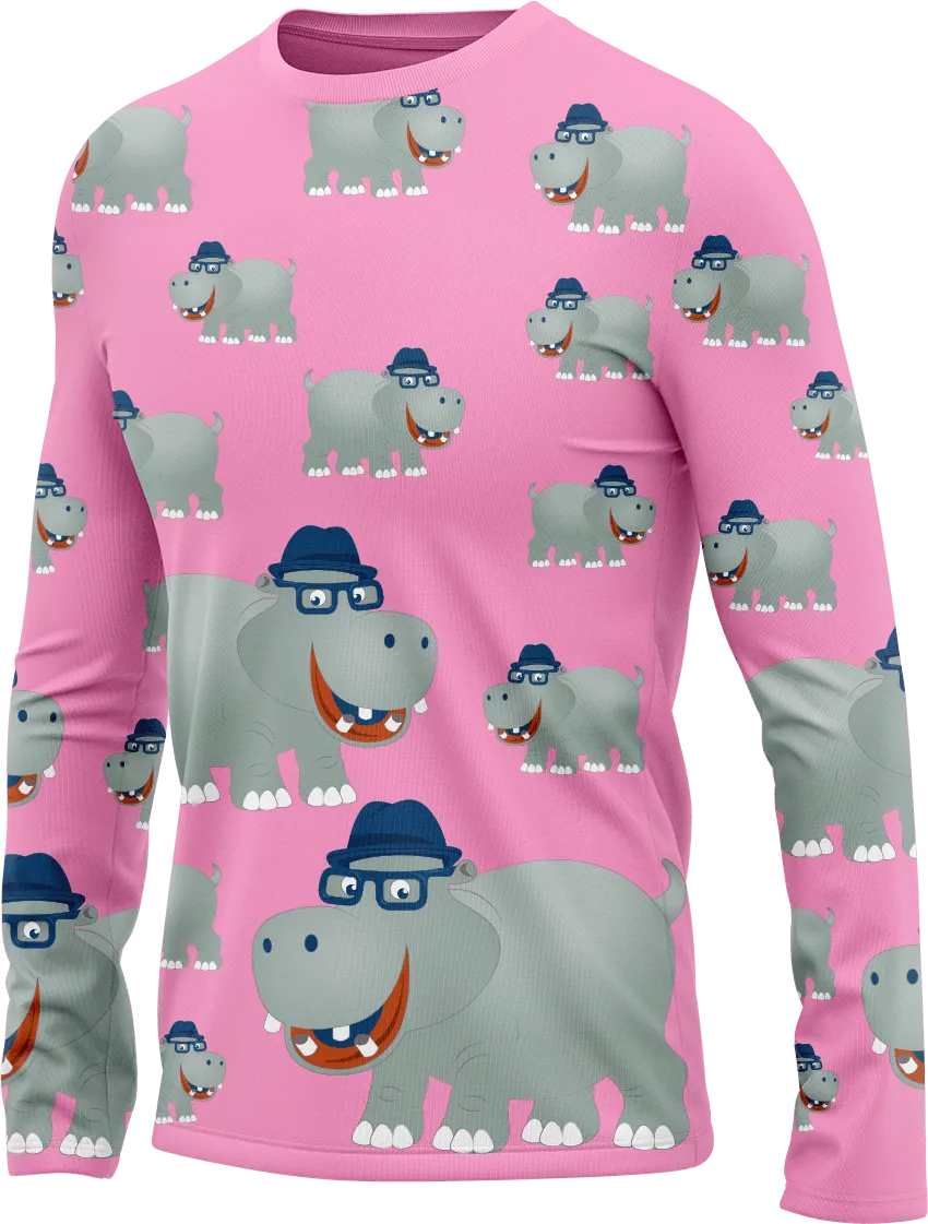 Hungry Hippo Rash Shirt Long Sleeve