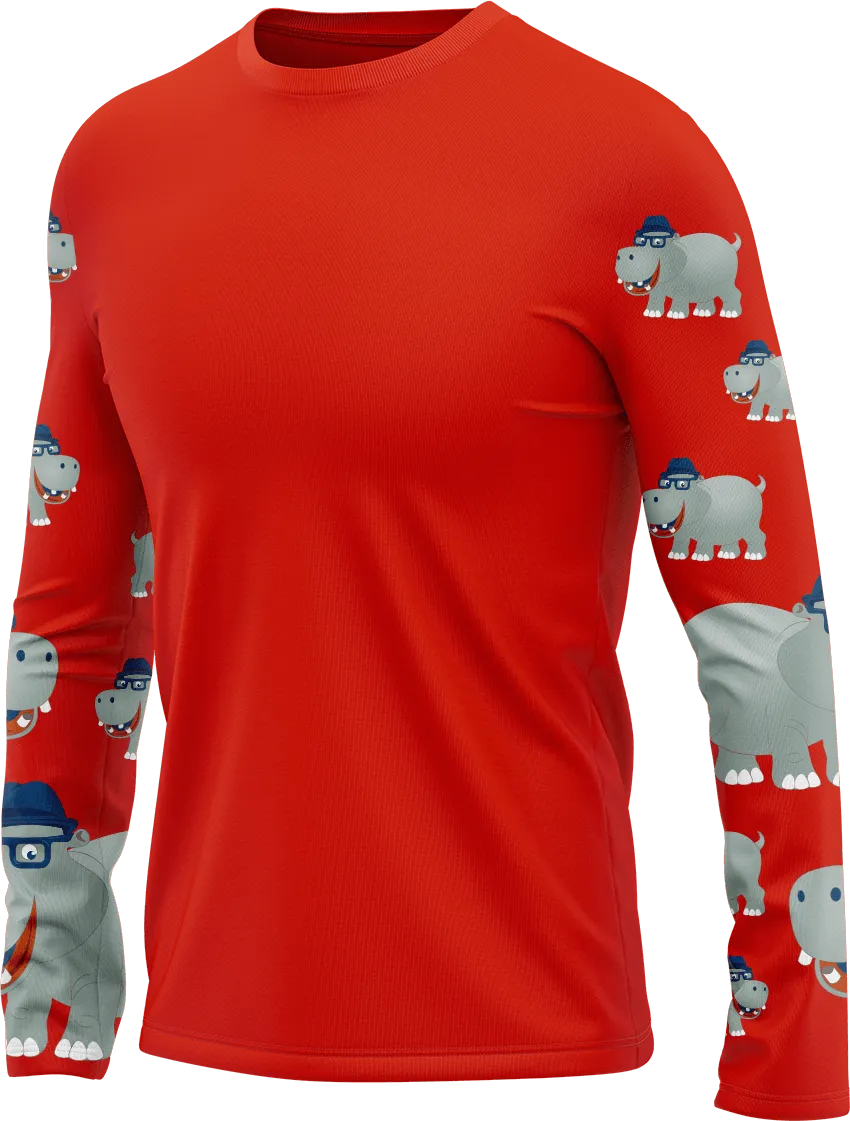 Hungry Hippo Rash Shirt Long Sleeve