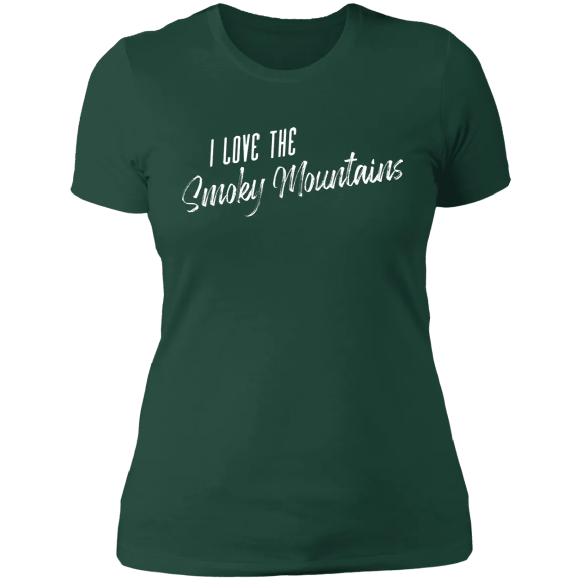 I Love the Smoky Mountains (White) - Women's Tee