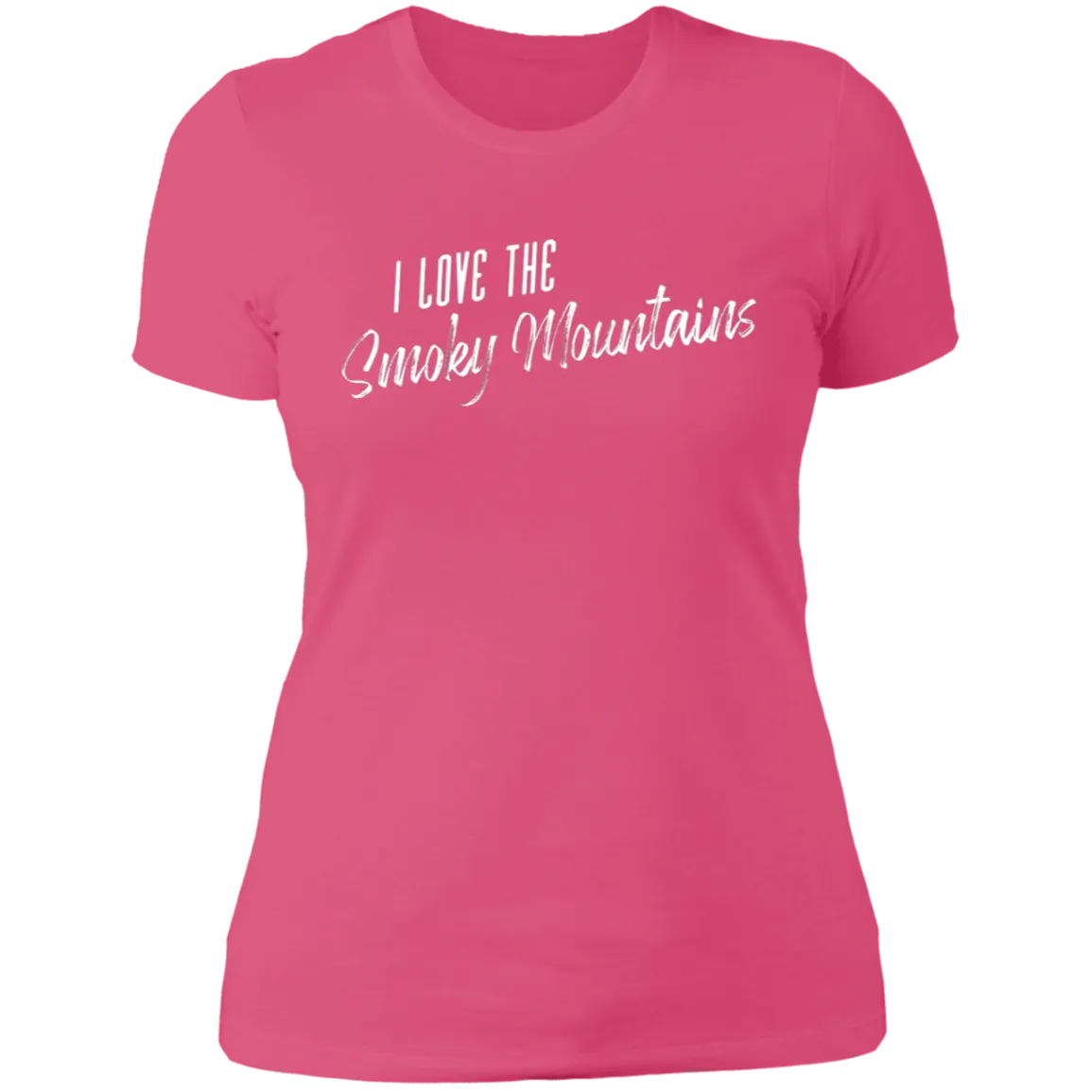 I Love the Smoky Mountains (White) - Women's Tee