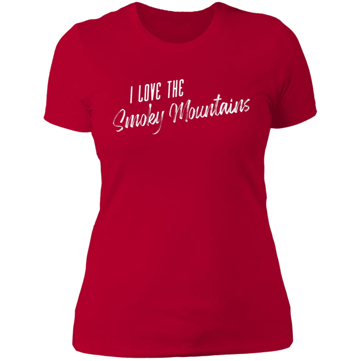 I Love the Smoky Mountains (White) - Women's Tee
