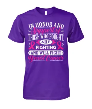 In Honor and Support of those Who Fought Shirts and Long Sleeves