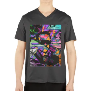 Infante DeLa Parra Men's  Casual V-Neck Short Sleeve T-Shirts