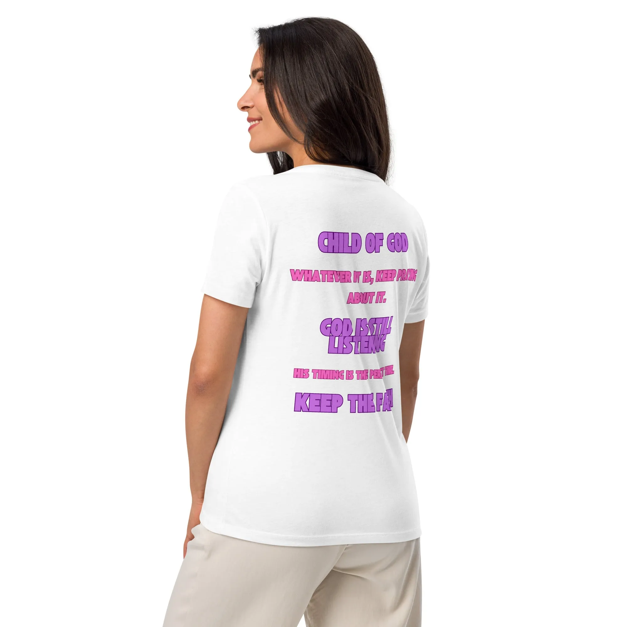Inspirational Women’s relaxed V-Neck T Shirt