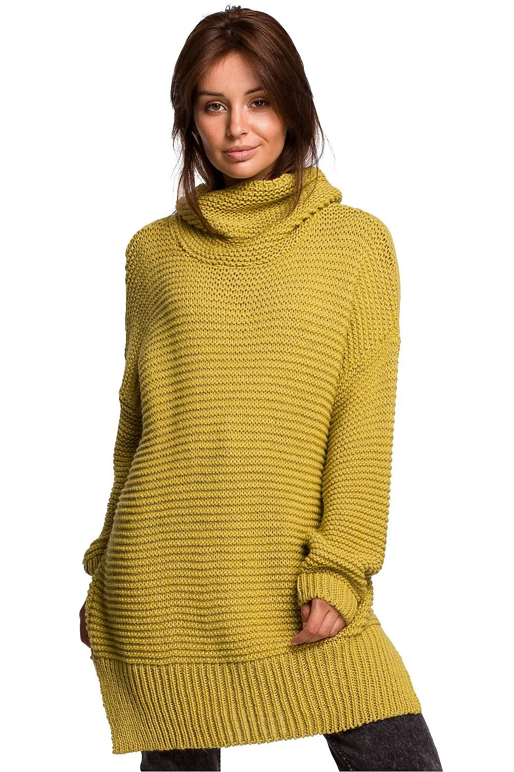Intriguing Weave Turtleneck Sweater
