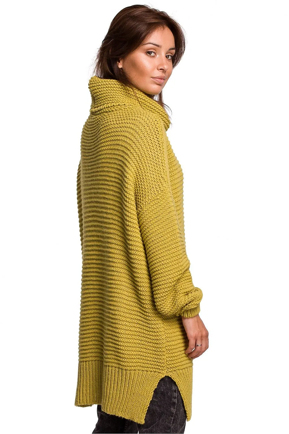 Intriguing Weave Turtleneck Sweater
