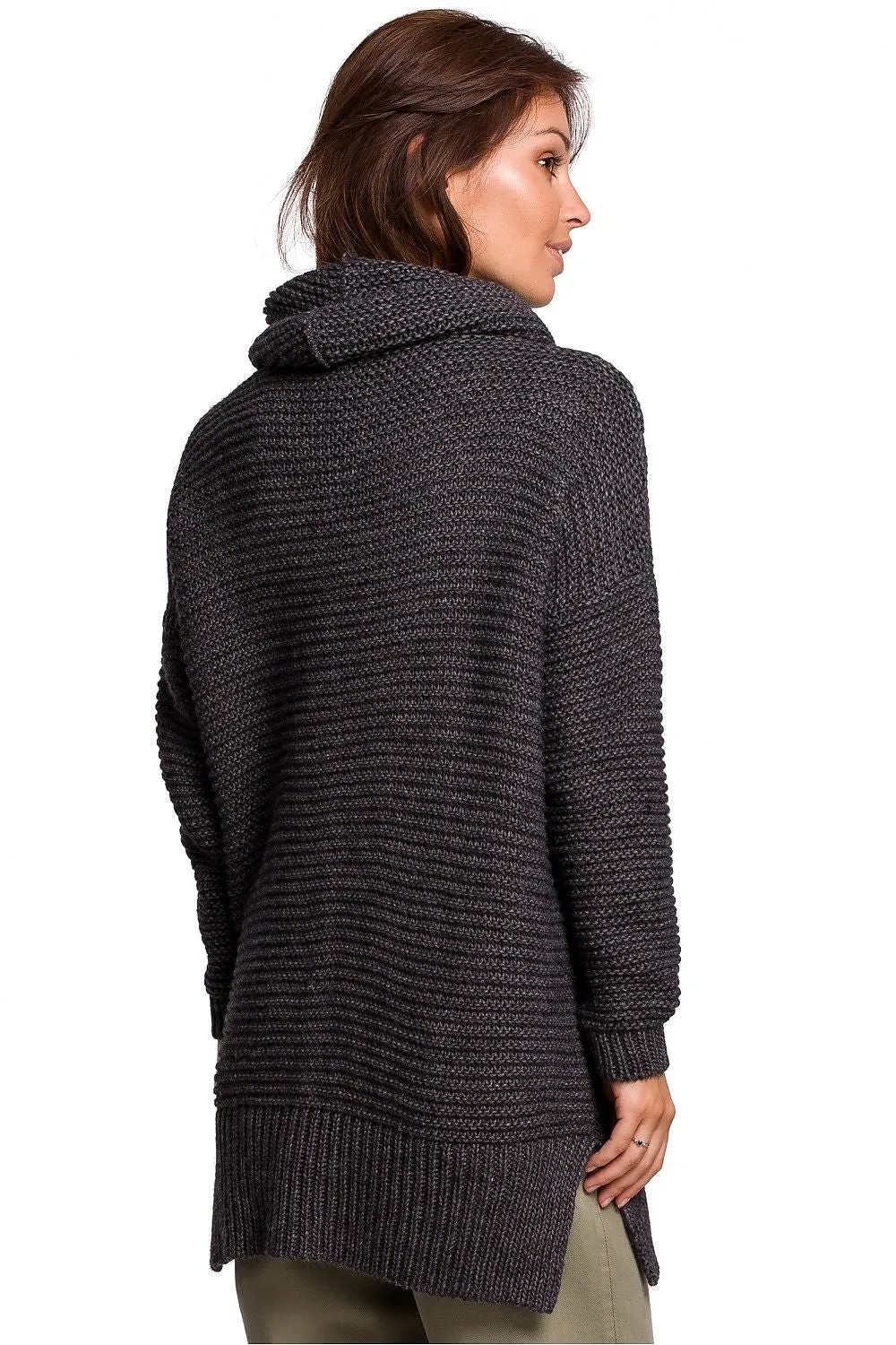 Intriguing Weave Turtleneck Sweater