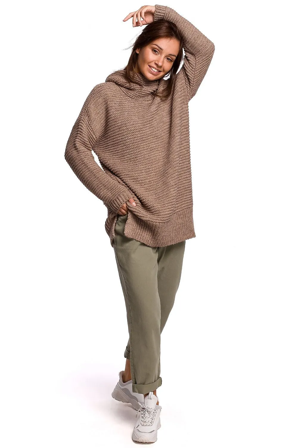 Intriguing Weave Turtleneck Sweater