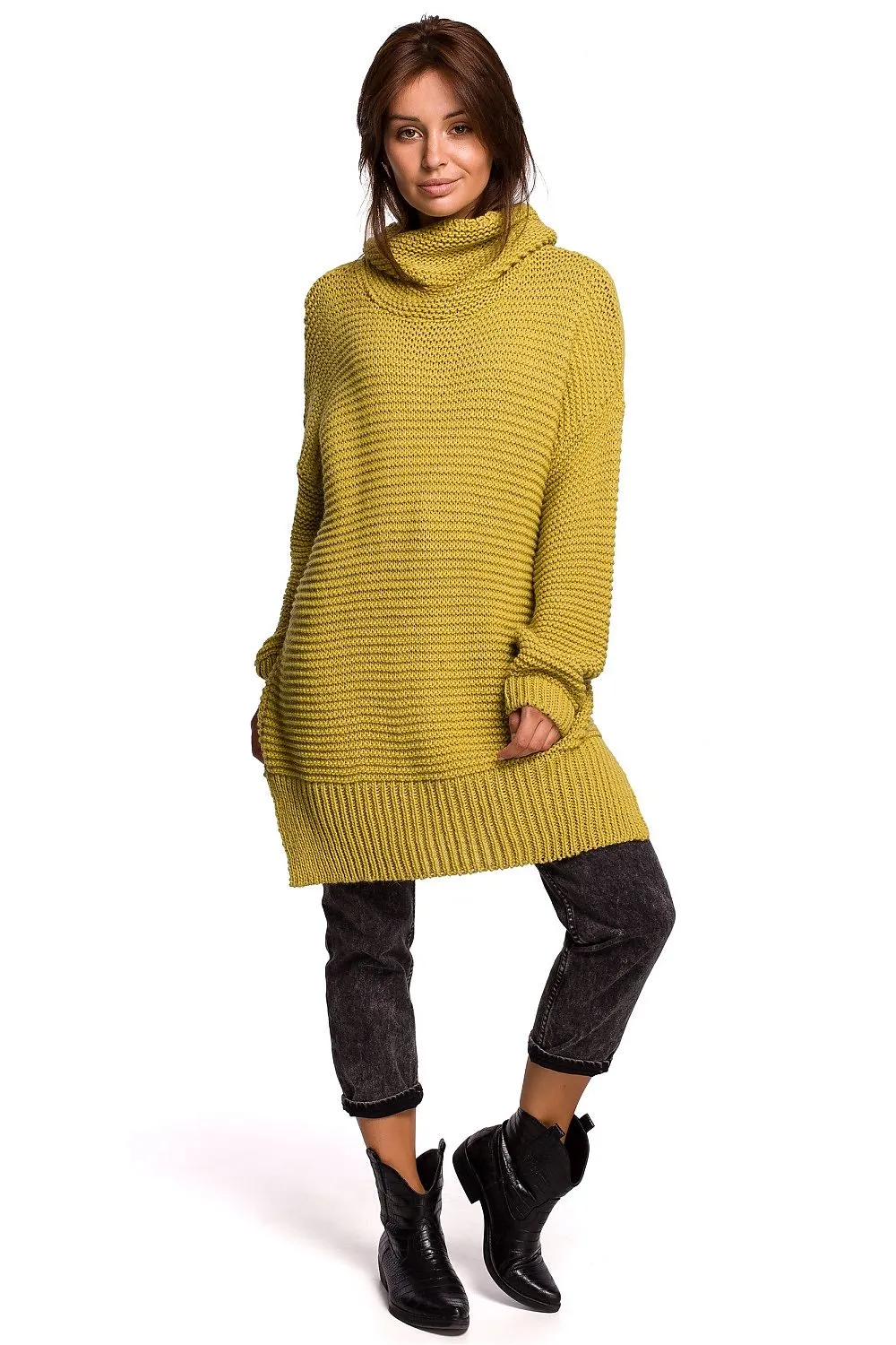 Intriguing Weave Turtleneck Sweater