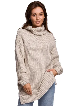 Intriguing Weave Turtleneck Sweater