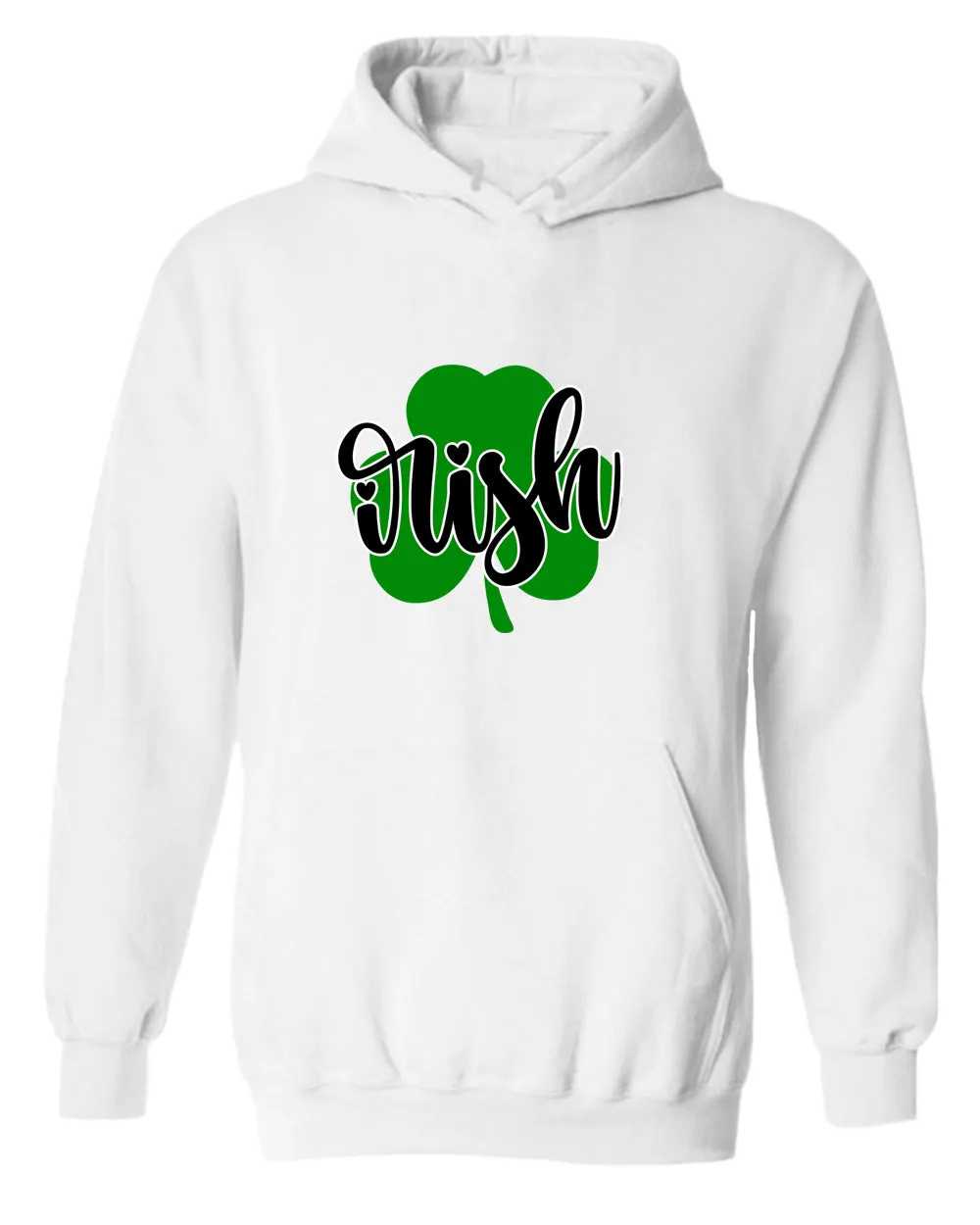 Irish clover shamrock hoodie women st patrick's day hoodie