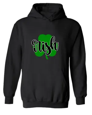 Irish clover shamrock hoodie women st patrick's day hoodie