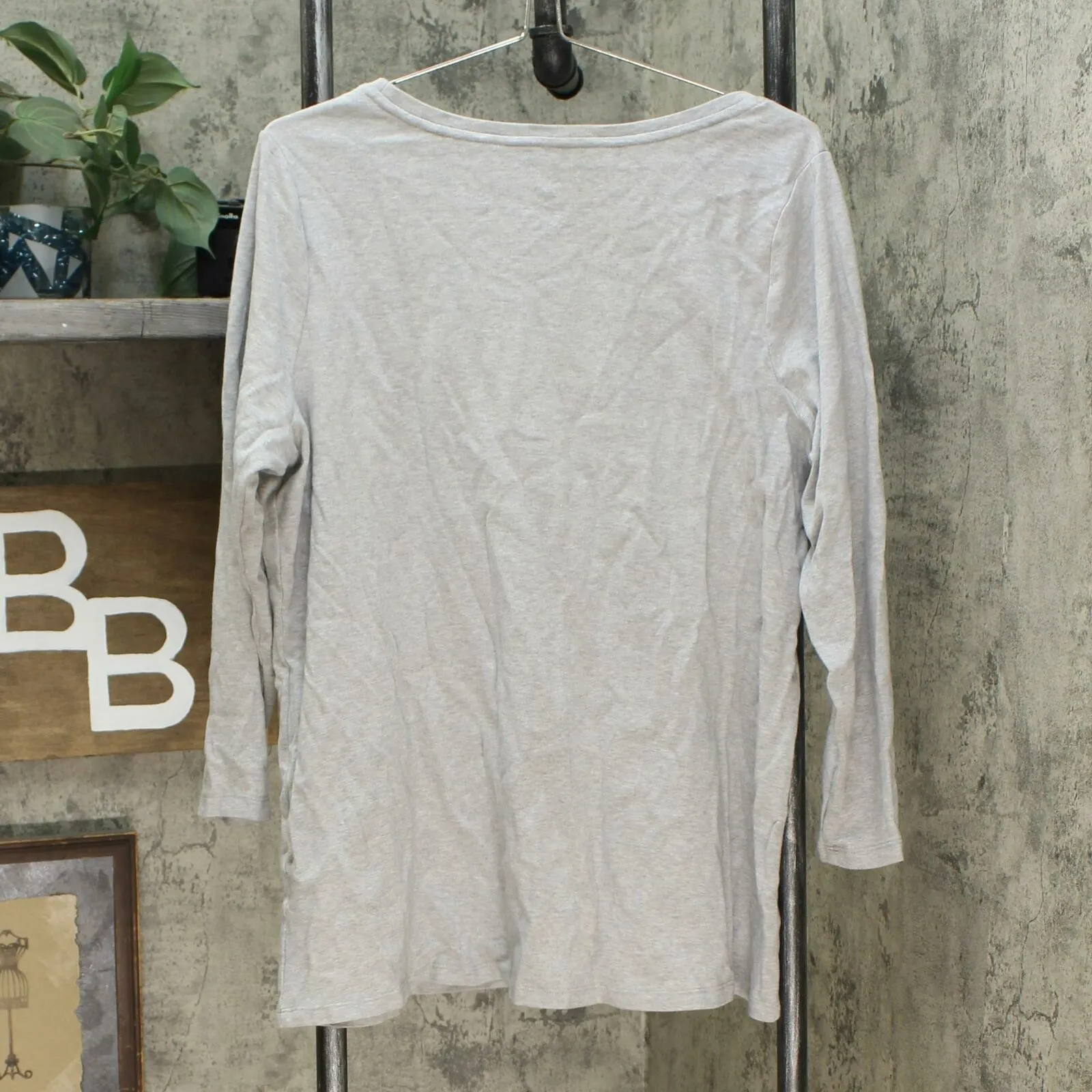 Isaac Mizrahi Live! Plus Size Essentials Pima Cotton Long Sleeve Tunic Top