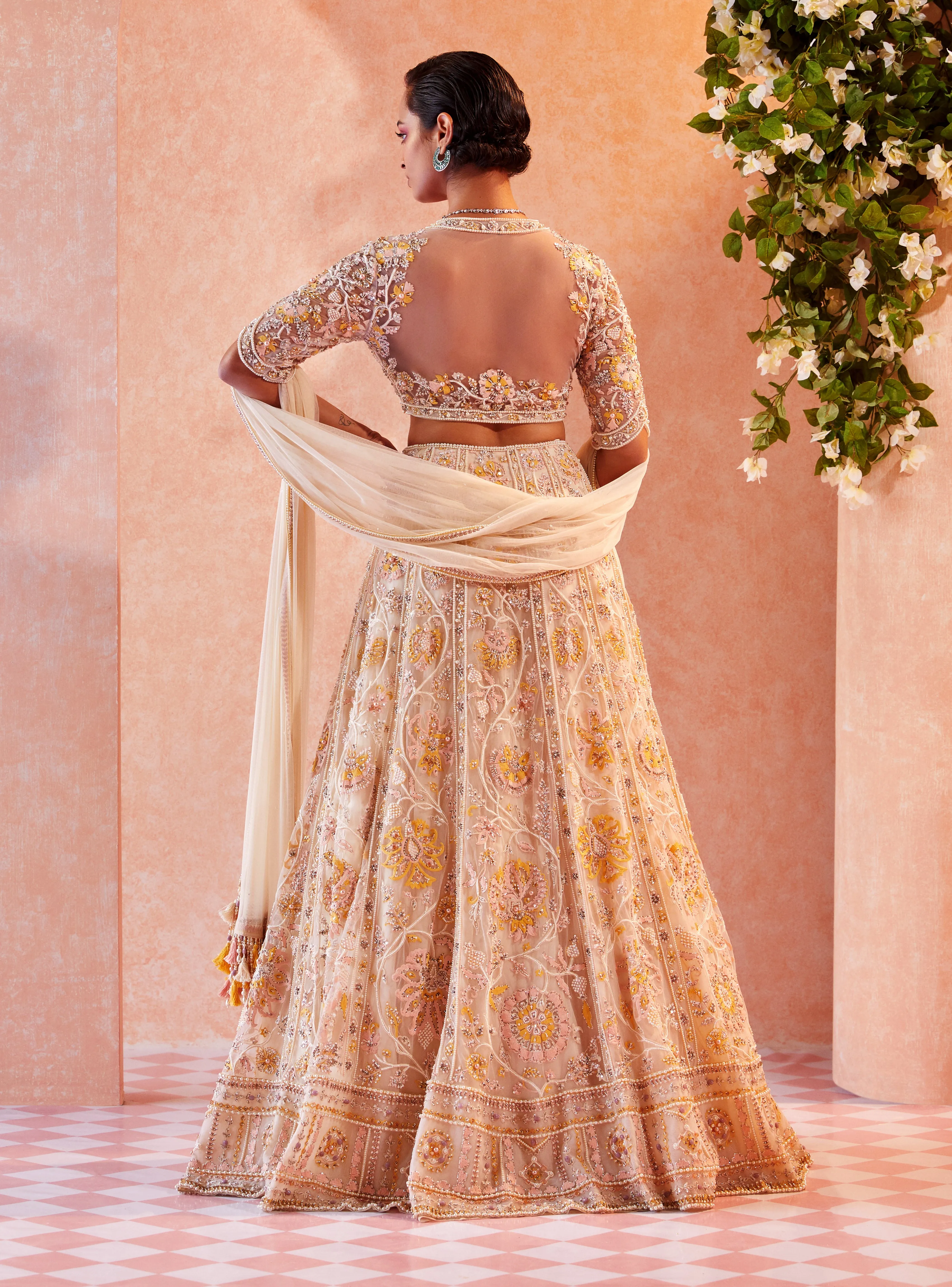 Ivory Belora Embroidered Lehenga Set