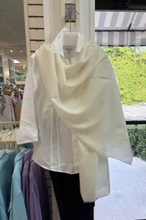 Janavi Ivory Seabed Splendor Shawl