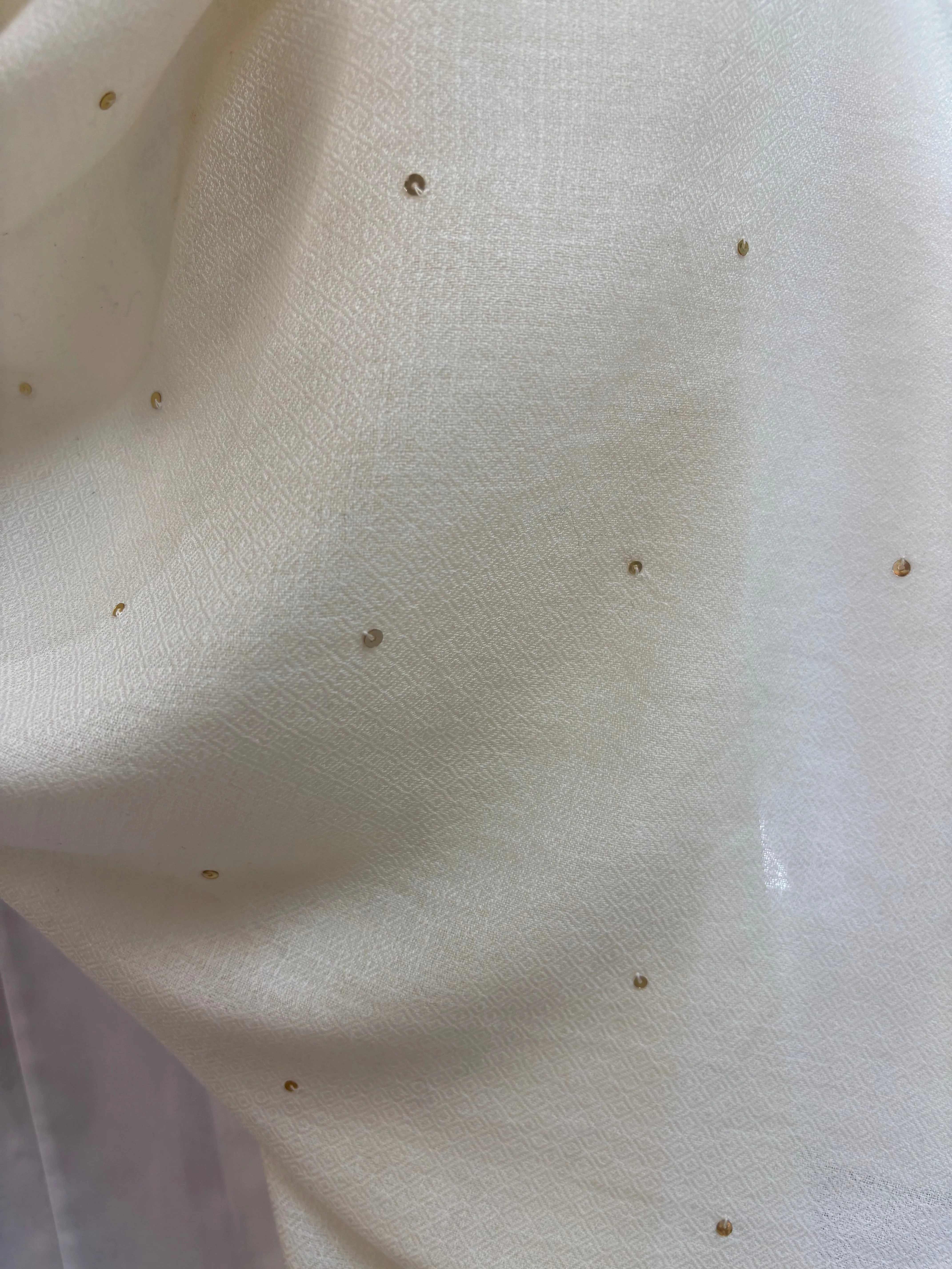 Janavi Ivory Seabed Splendor Shawl
