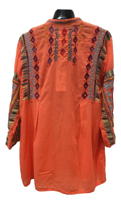 Johnny Was Isla Coral Blouse