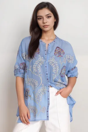 Johnny Was Martina Slim Audrey Tunic Top C21124 *