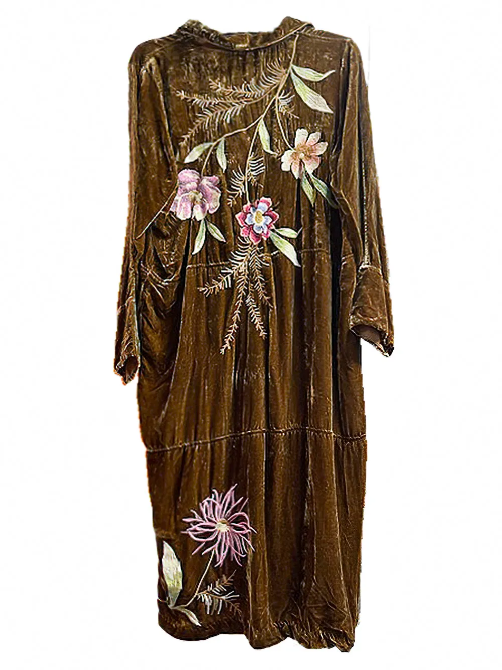 Johnny Was Meriah Relaxed Trapunto Tunic Long Sleeve Floral Golden Hour Top New