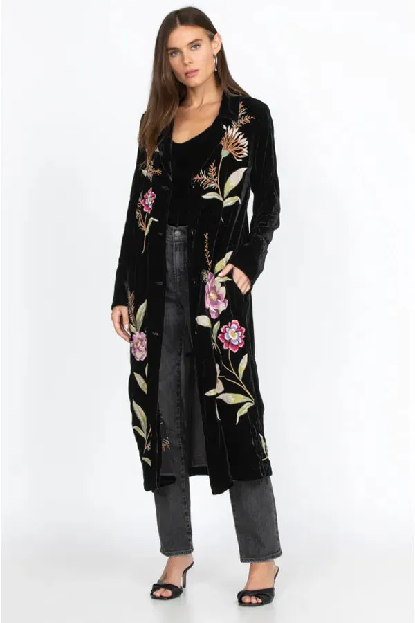 Johnny Was Meriah Relaxed Trapunto Tunic Long Sleeve Floral Golden Hour Top New