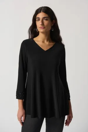 Joseph Ribkoff V-Neck Long Sleeve Tunic Jr233079