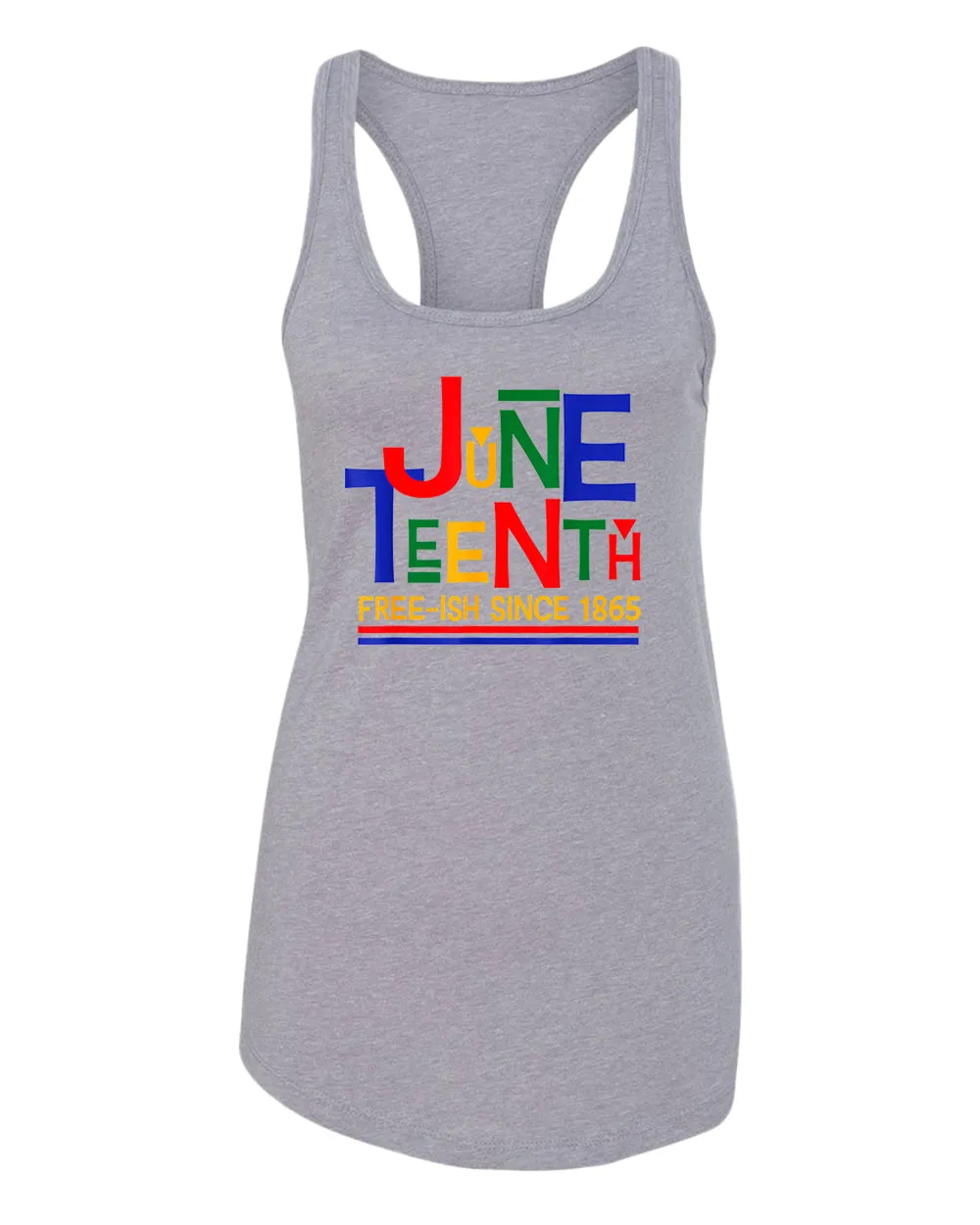 Juneteenth free-ish since 1865 tank top red blue