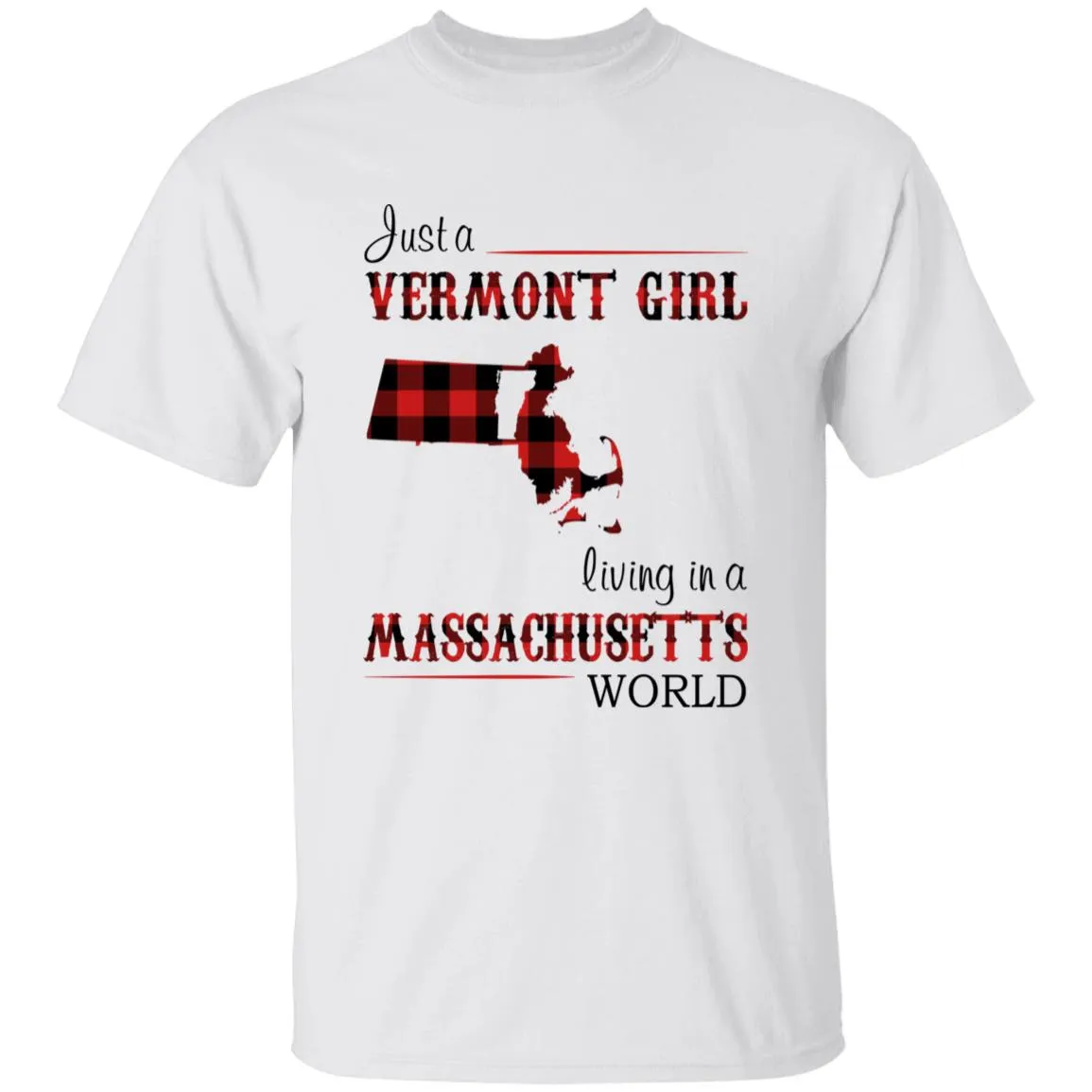 Just A Vermont Girl Living In A Massachusetts World T-shirt