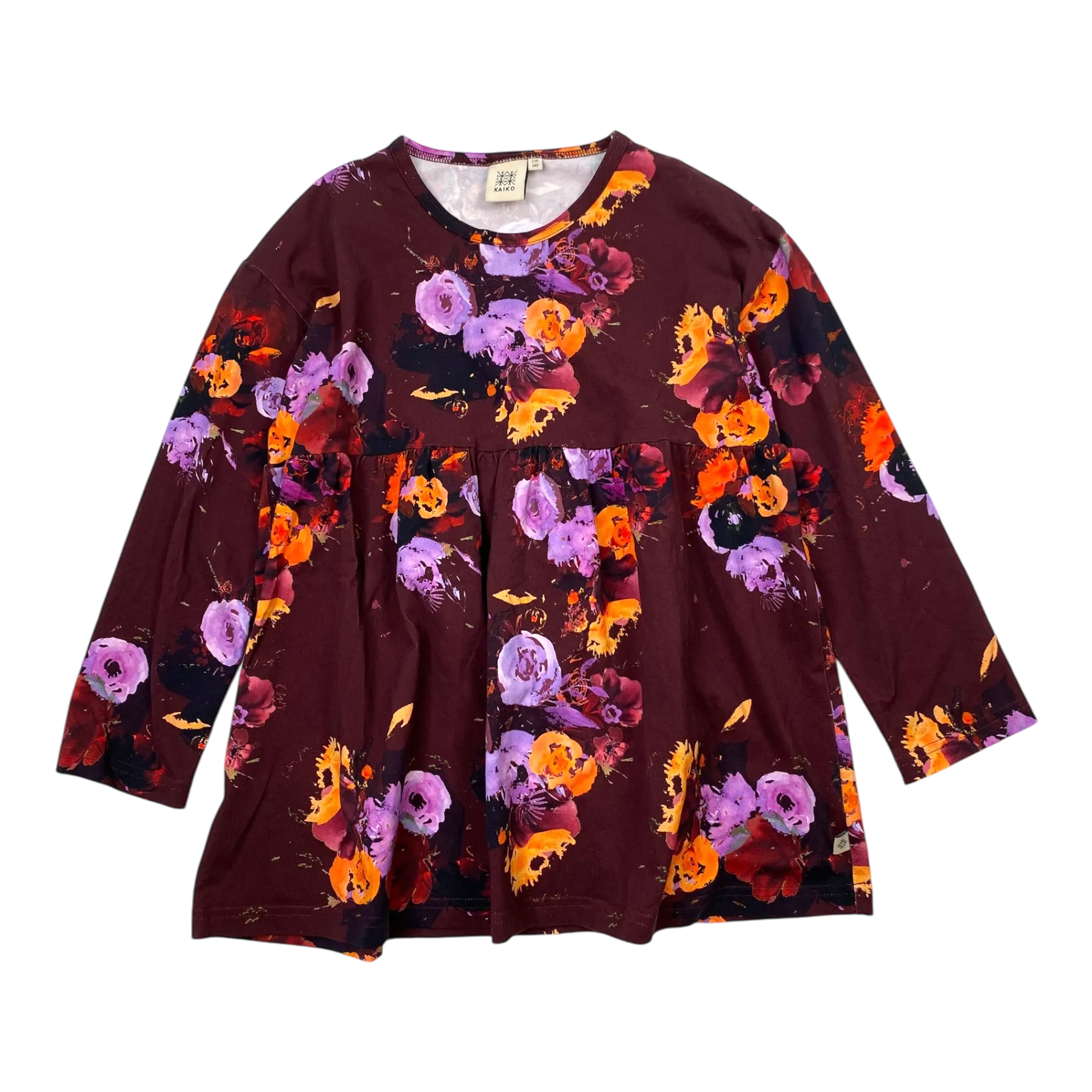 Kaiko bell shirt, ruby rose | 134/140cm