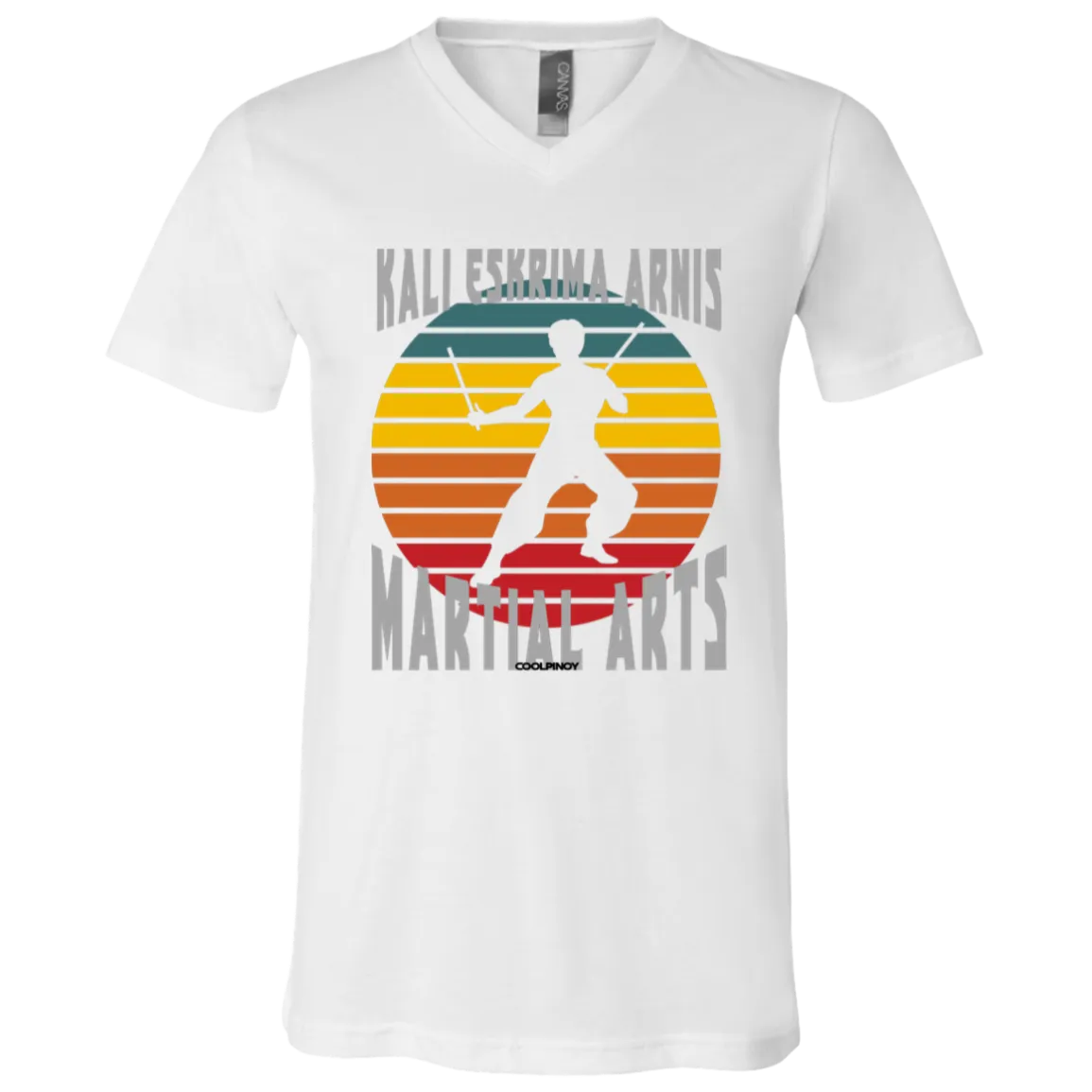 Kali Eskrima Arnis Martial Arts BL Unisex Jersey V-Neck T-Shirt