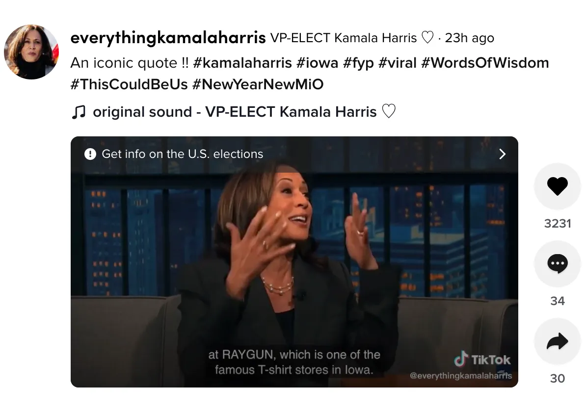 Kamala Harris Moving To Iowa (R)