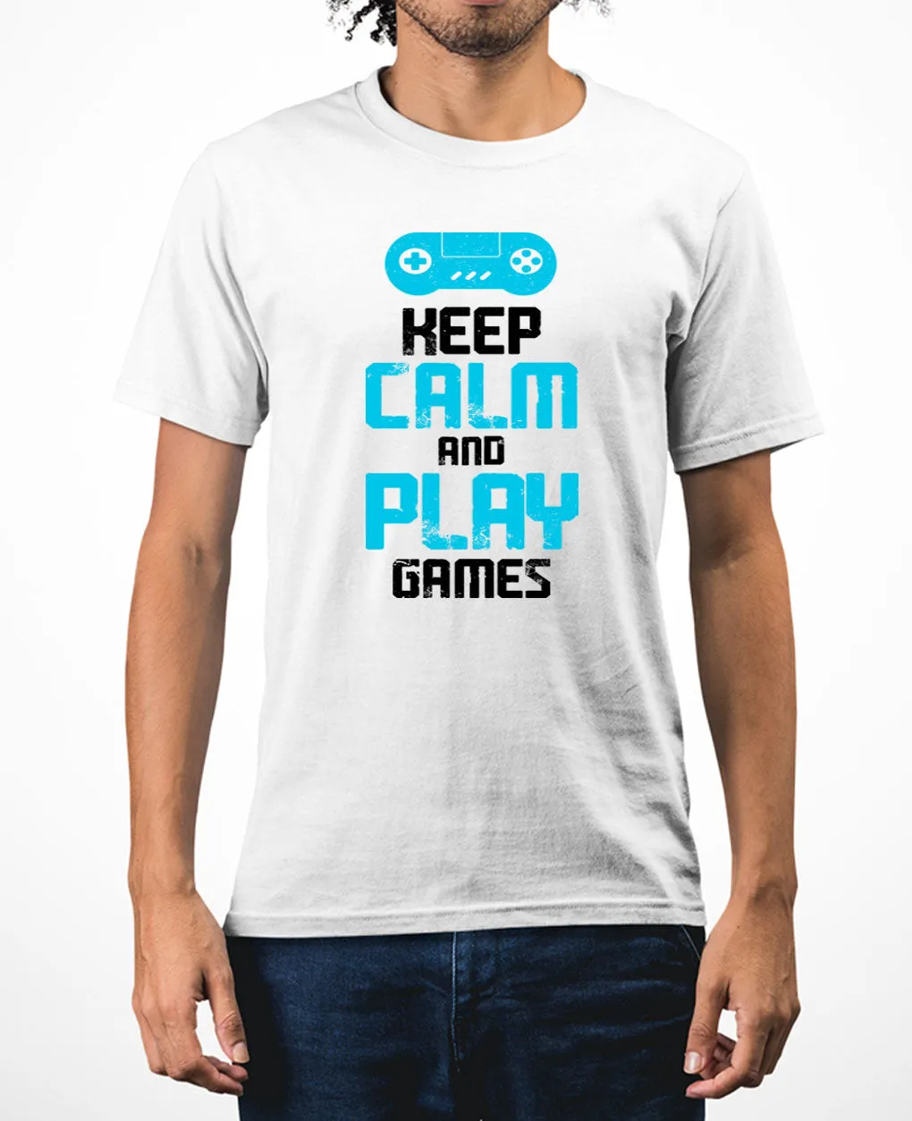 Keep calm and play video game t-shirt funny video game t-shirt