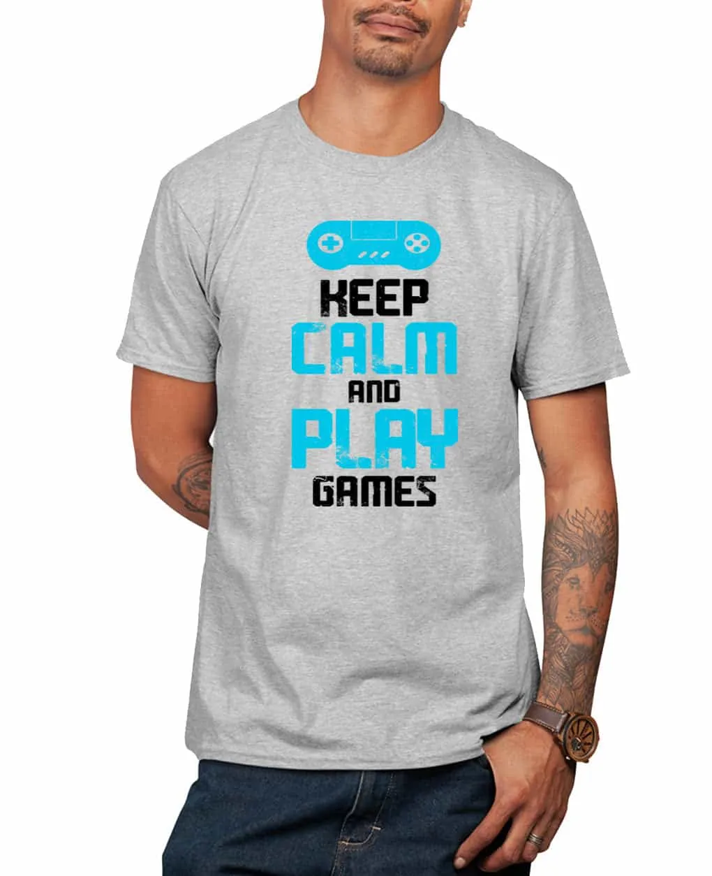 Keep calm and play video game t-shirt funny video game t-shirt
