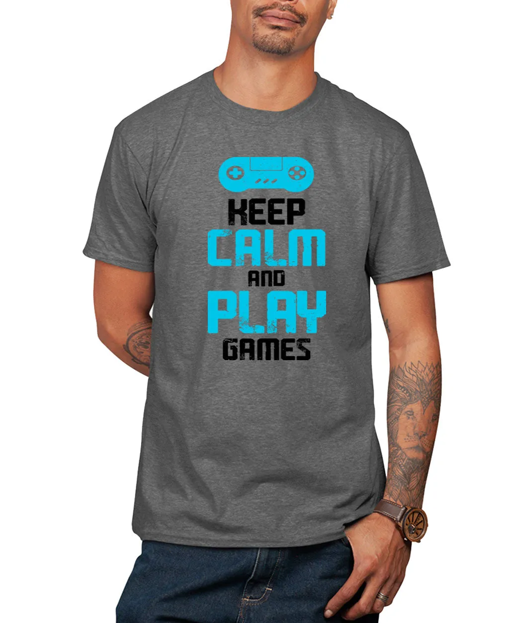 Keep calm and play video game t-shirt funny video game t-shirt